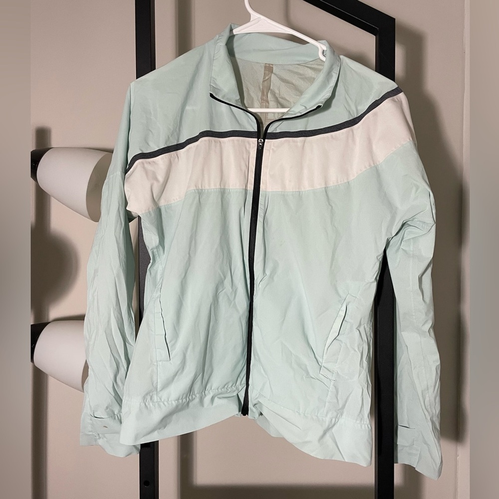 Light Green and White Utility Jacket
